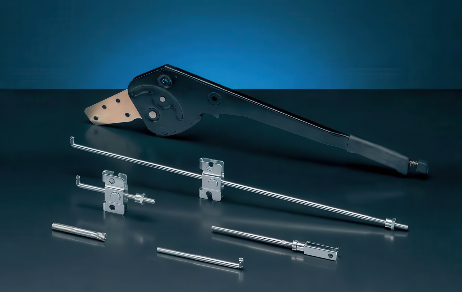 azionamento freno a mano e leva cambio